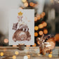 Weihnachtskarte Tierpyramide