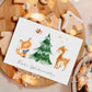 Weihnachtskarte Frohe Weihnachten - Waldtiere