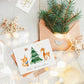 Weihnachtskarte Frohe Weihnachten - Waldtiere