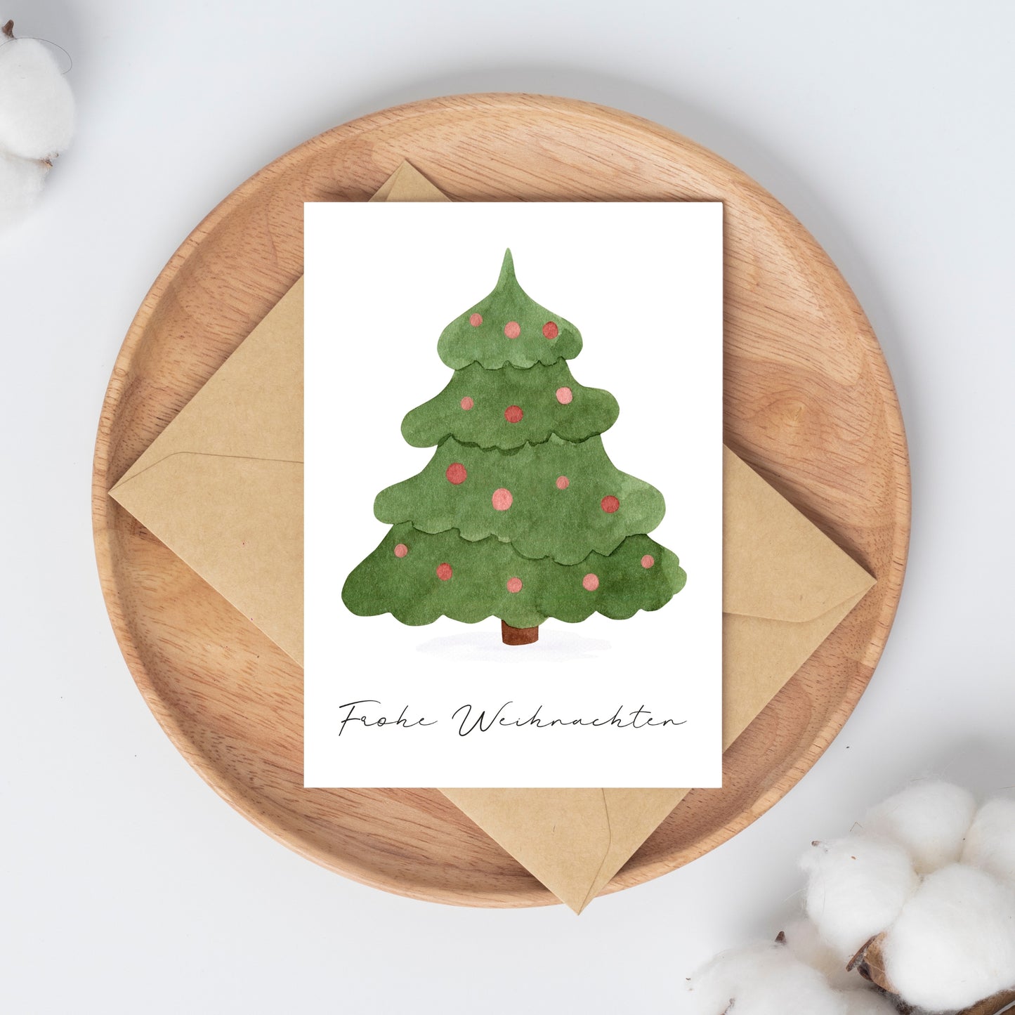 Weihnachtskarte Frohe Weihnachten - Weihnachtsbaum
