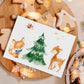 Weihnachtskarte Waldtiere
