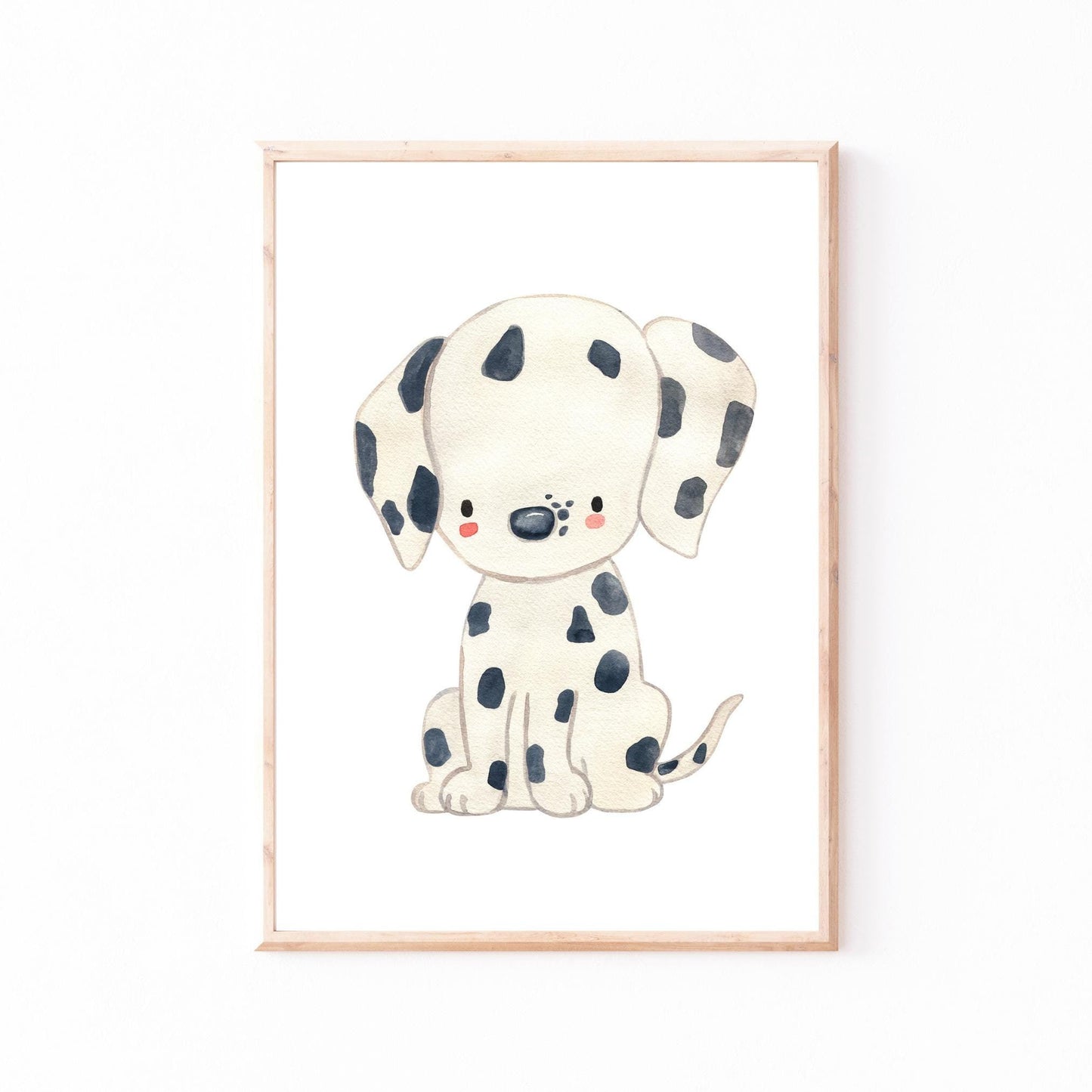 Poster Hund Dalmatiner A3 & A4: Detaillierte Aquarellzeichnung eines Dalmatiners, ideal für Kinderzimmer. Gedruckt auf hochwertigem Naturpapier, ohne Rahmen lieferbar.