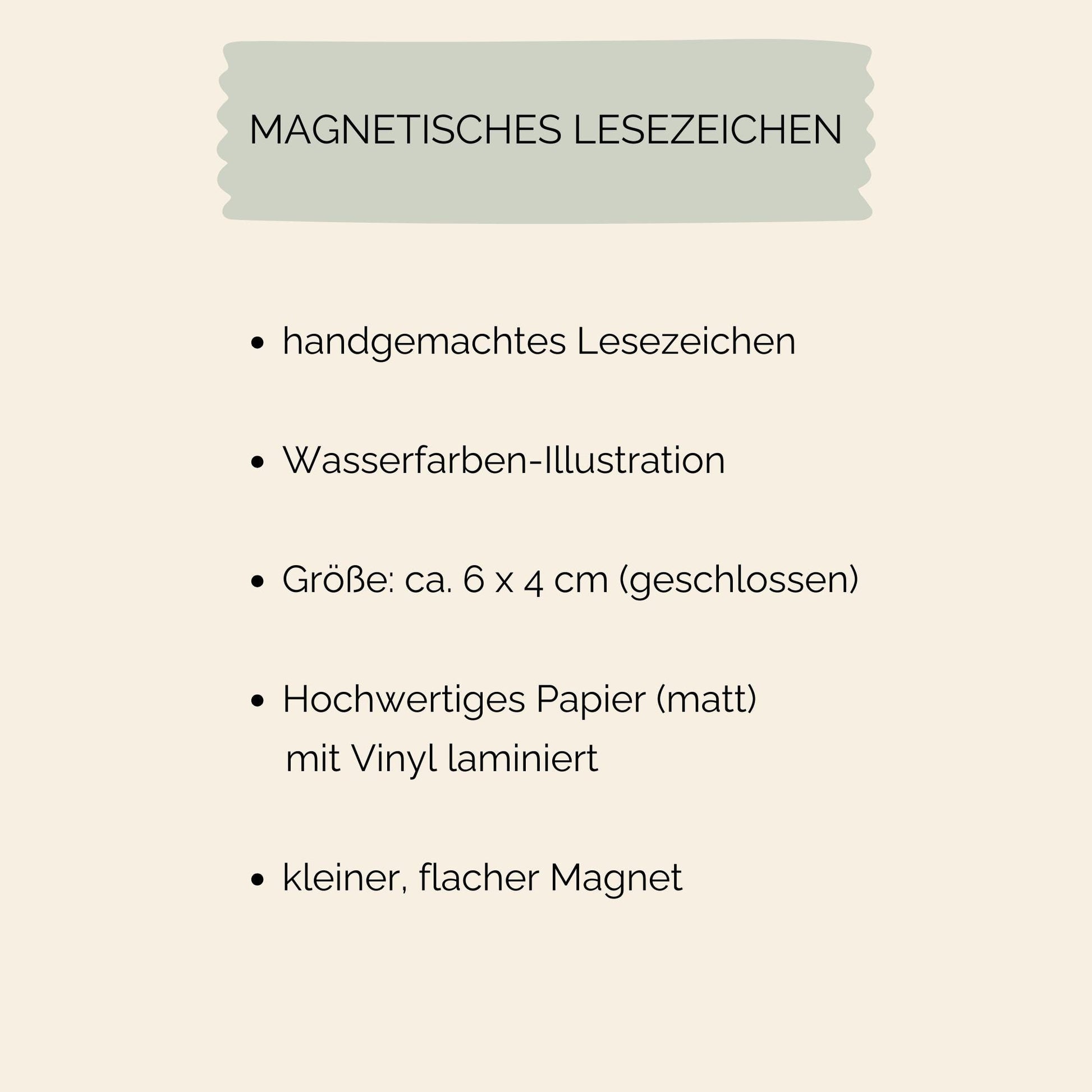 Magnetisches Lesezeichen Sonnenblume, handgemalt, auf 200g Papier gedruckt, mit Vinyl versiegelt, ca. 6x3,5 cm, enthält Magnete für sicheren Halt ohne Beschädigung.
