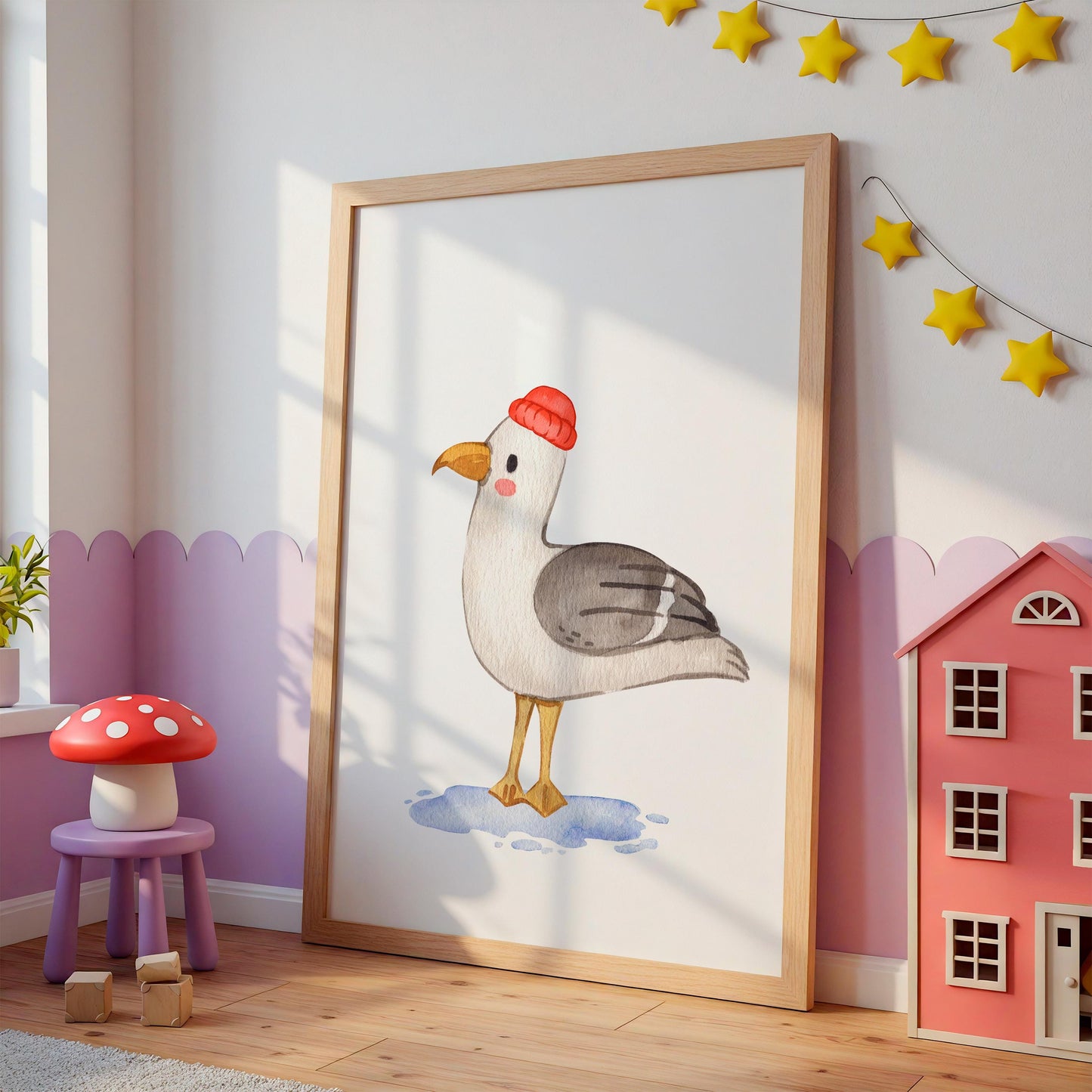 Kleine Möwe Mats Poster