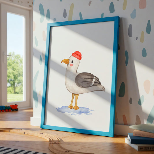 Kleine Möwe Mats Poster
