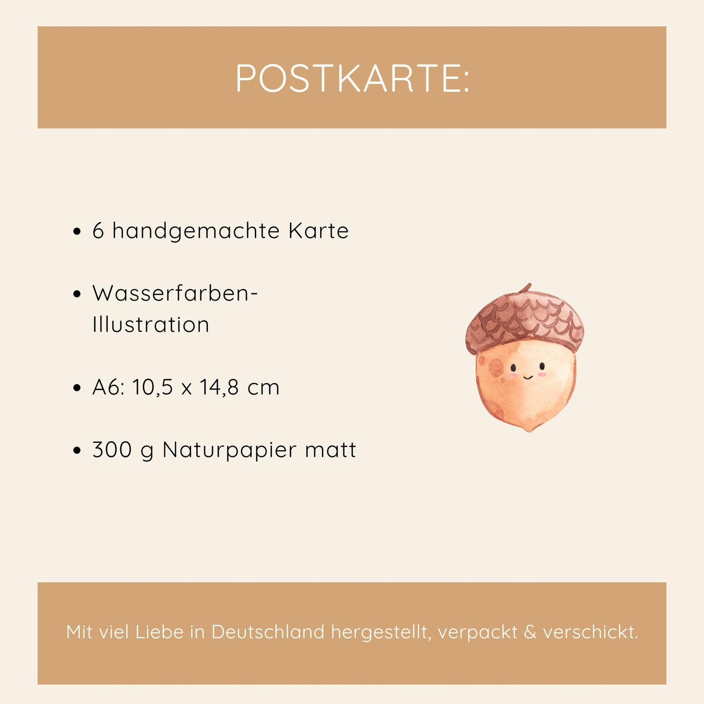 Süße Herbstkarten - 6er Set