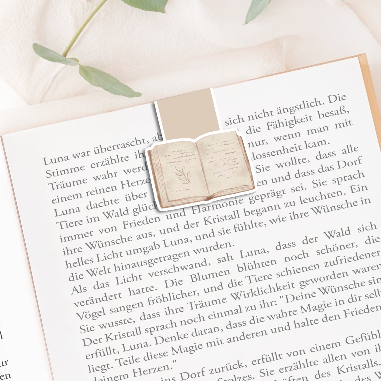 Magnetische Lesezeichen Buchliebe – 3er Set