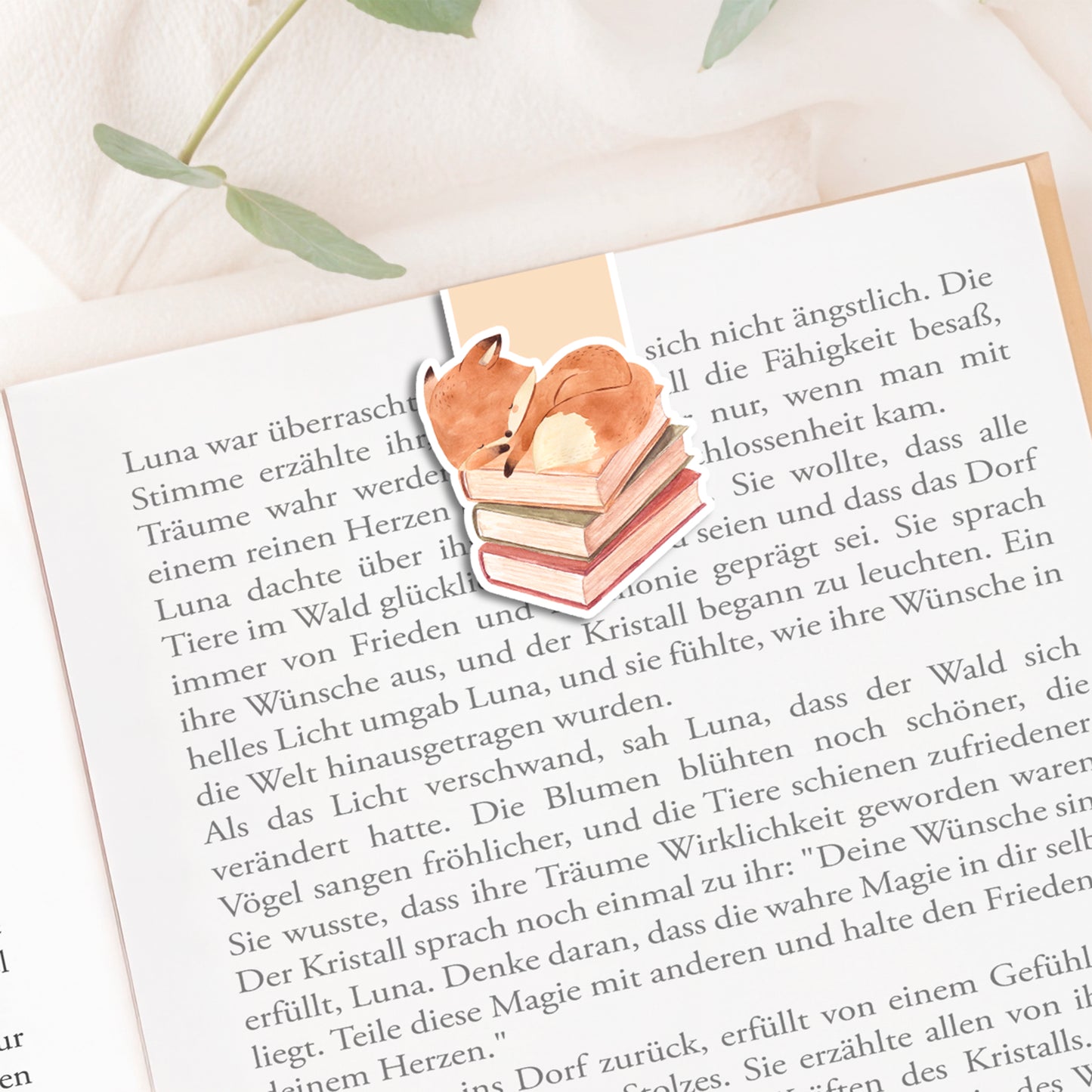 Magnetische Lesezeichen Buchliebe – 3er Set