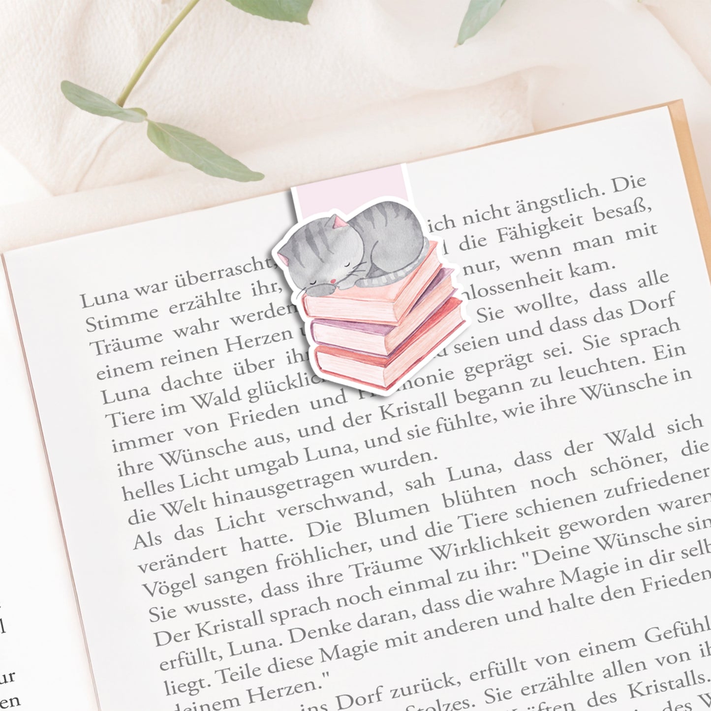Magnetische Lesezeichen Buchliebe – 3er Set