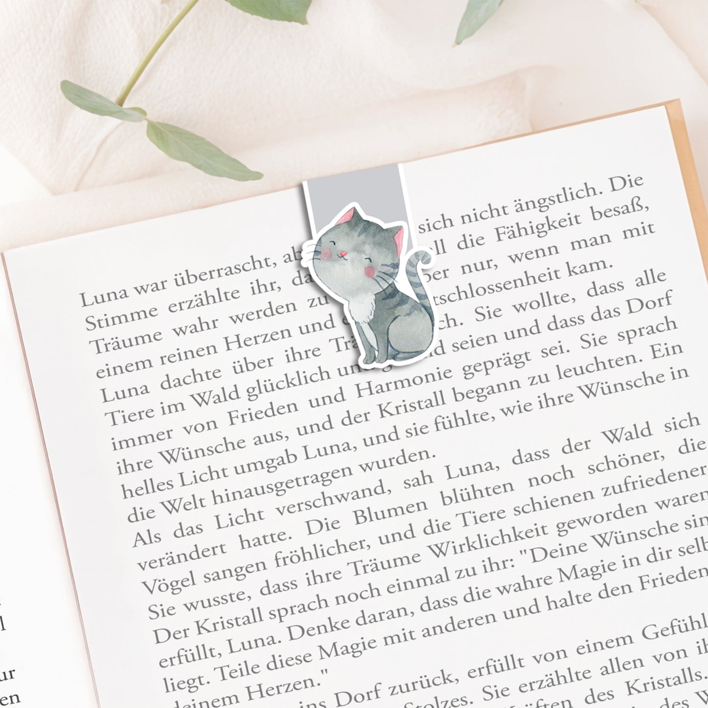 Magnetische Lesezeichen Katzen – 3er Set