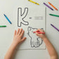 Tierisches Alphabet – ABC Ausmalbilder zum Ausdrucken