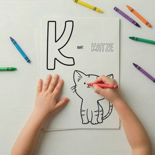 Tierisches Alphabet – Ausmalbilder zum Ausdrucken