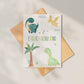 Karte Einschulung – Dinosaurier