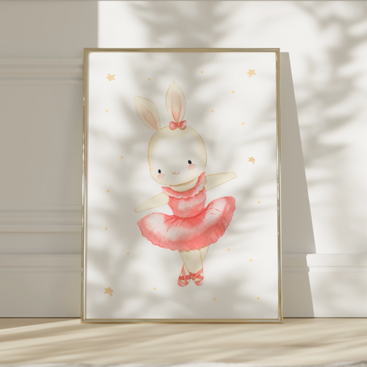 Ballerina Hase Daphne Poster
