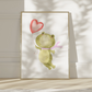 Frosch & Ballon Poster