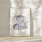 Mama Elefant & Baby Poster