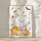 Halloween Gespenst & Kürbis Poster