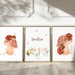 Kleines Glück – personalisiertes Marienkäfer Poster 3er Set