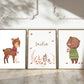 Waldtiere – personalisiertes Poster 3er Set