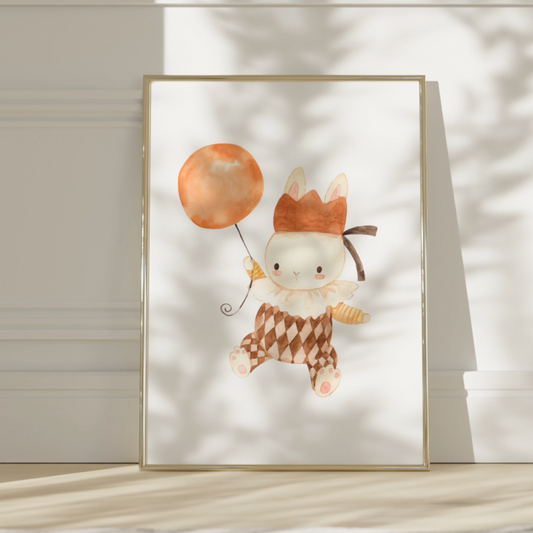 Hase mit Ballon Poster