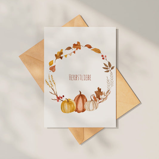 Karten Herbstliebe - 6er Set