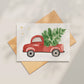 Weihnachtskarte Auto & Weihnachtsbaum