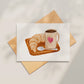 Karte Frühstück: Kaffee & Croissant