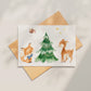 Weihnachtskarte Waldtiere
