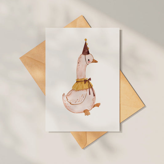 Postkarte Gans Wilma